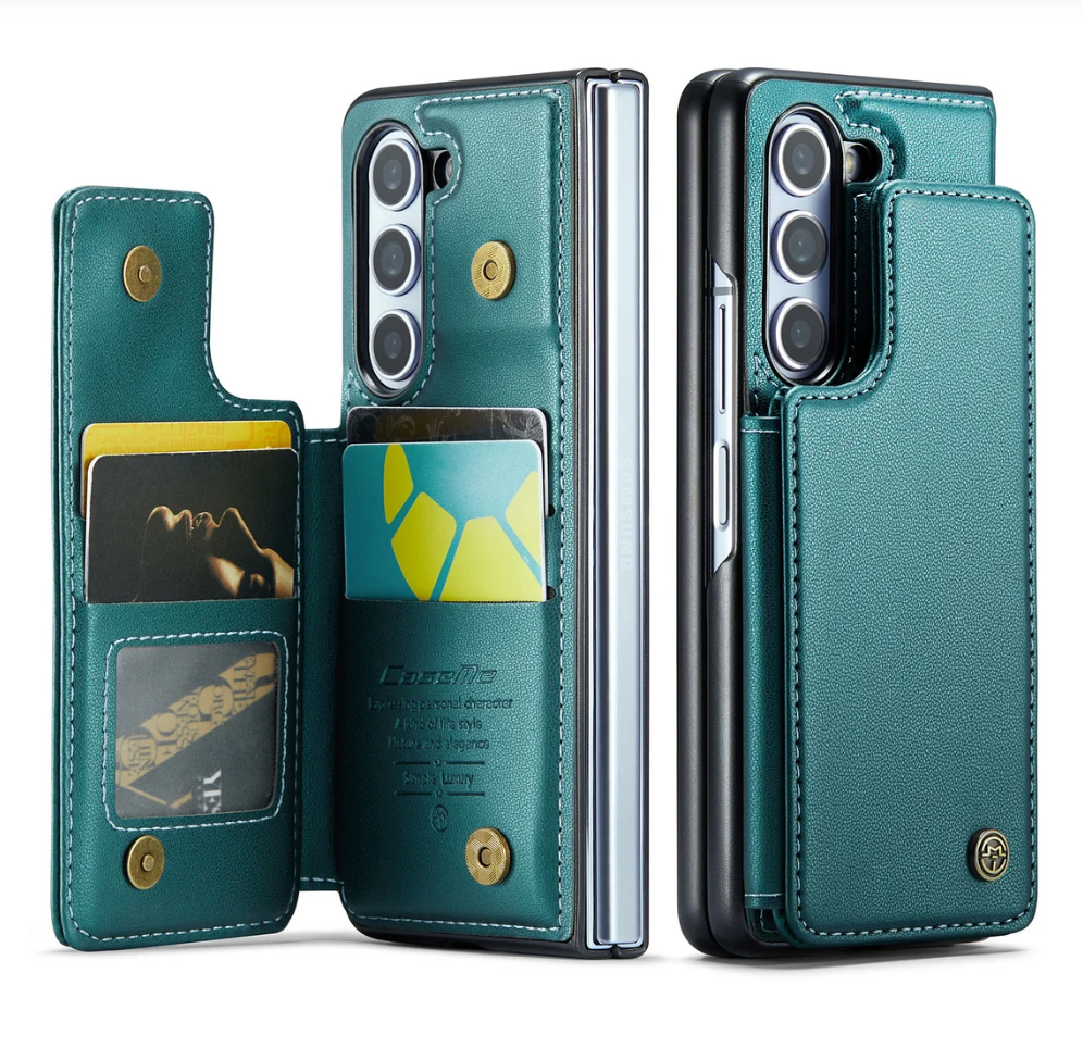 Luxury Leather Phone Case With 4 Cards Slot,Kickstand And Stylus For Galaxy Z Fold 4