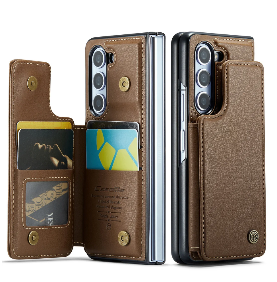 Luxury Leather Phone Case With 4 Cards Slot,Kickstand And Stylus For Galaxy Z Fold 4
