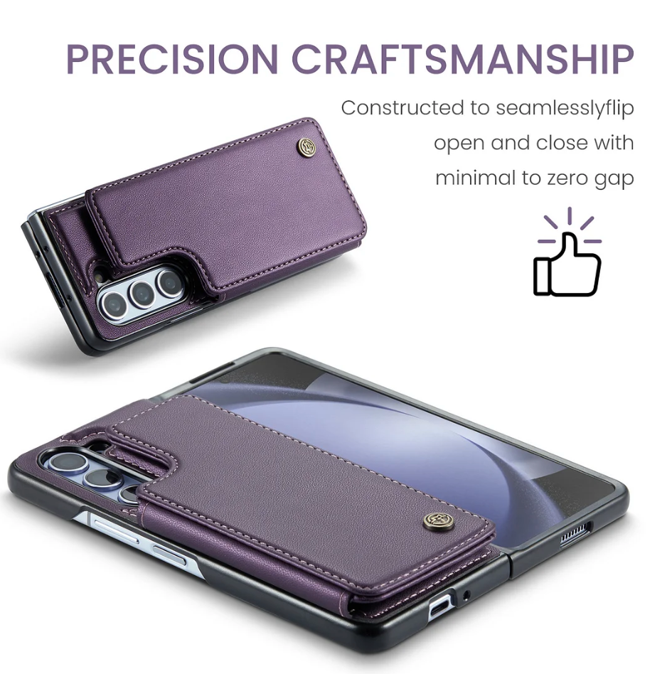 Luxury Leather Phone Case With 4 Cards Slot,Kickstand And Stylus For Galaxy Z Fold 4