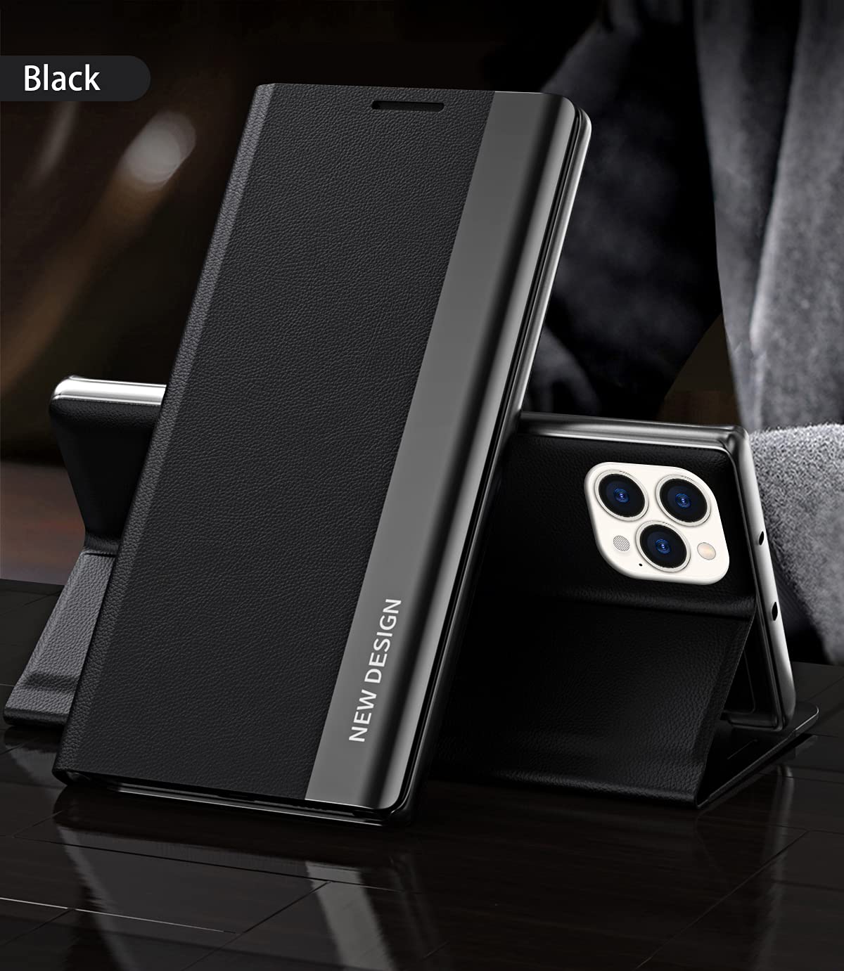 IPhone 14 SERIES PU LEATHER SIDE WINDOW FLIP CASE