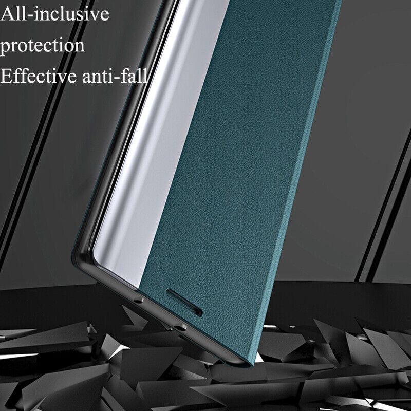 IPhone 14 SERIES PU LEATHER SIDE WINDOW FLIP CASE