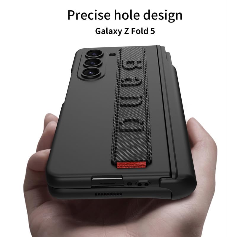 Magnetic Hinge Wristband S Pen Slot Case For Samsung Galaxy Z Fold 5